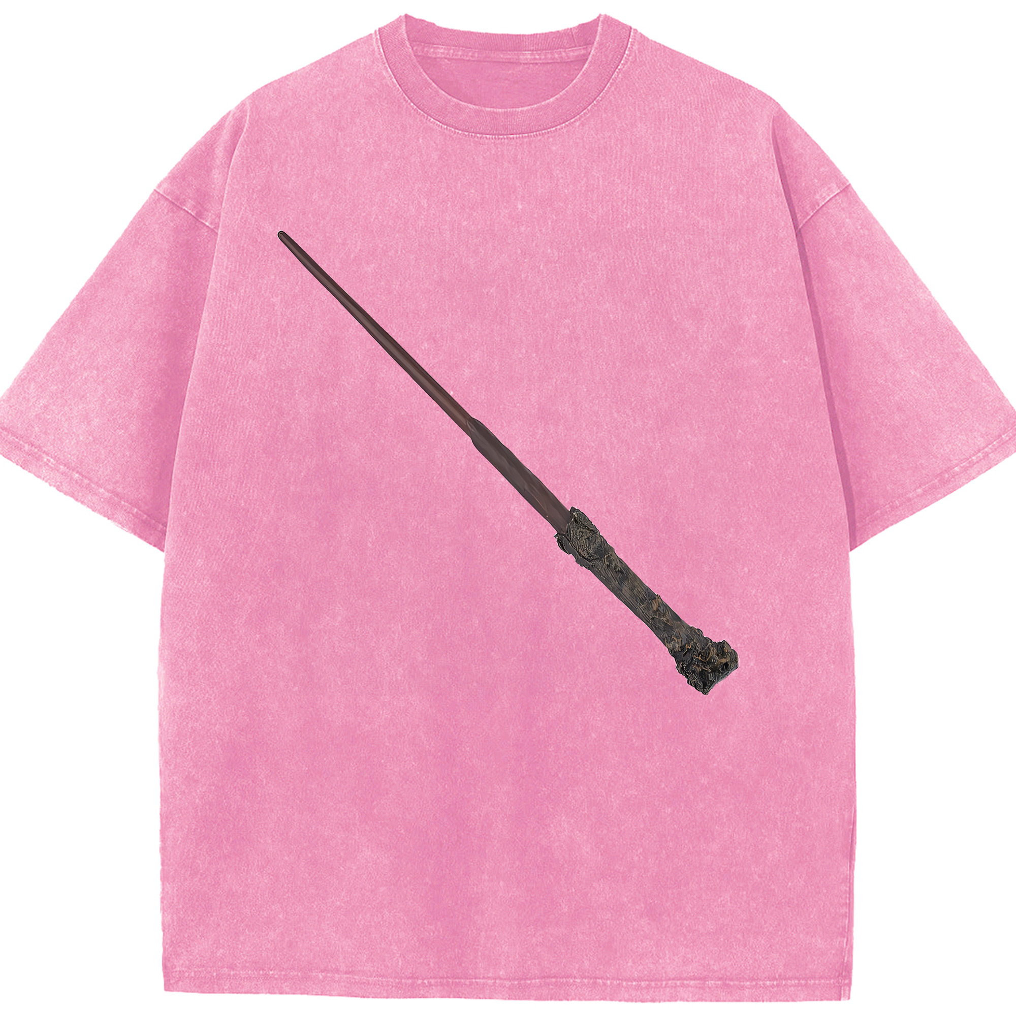 （画像用） Harry Potter ハリー・ポッターシリーズ 綿100% ヴィンテージ風 半袖Tシャツ（フロントプリント）